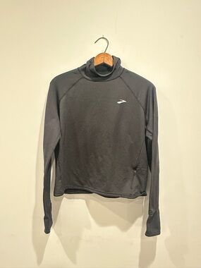 Brooks Notch Thermal Mock Neck Running Top Black Size S